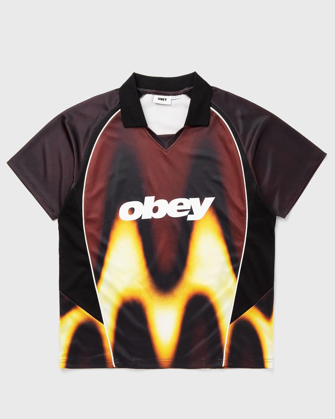 Obey blurred soccer jersey