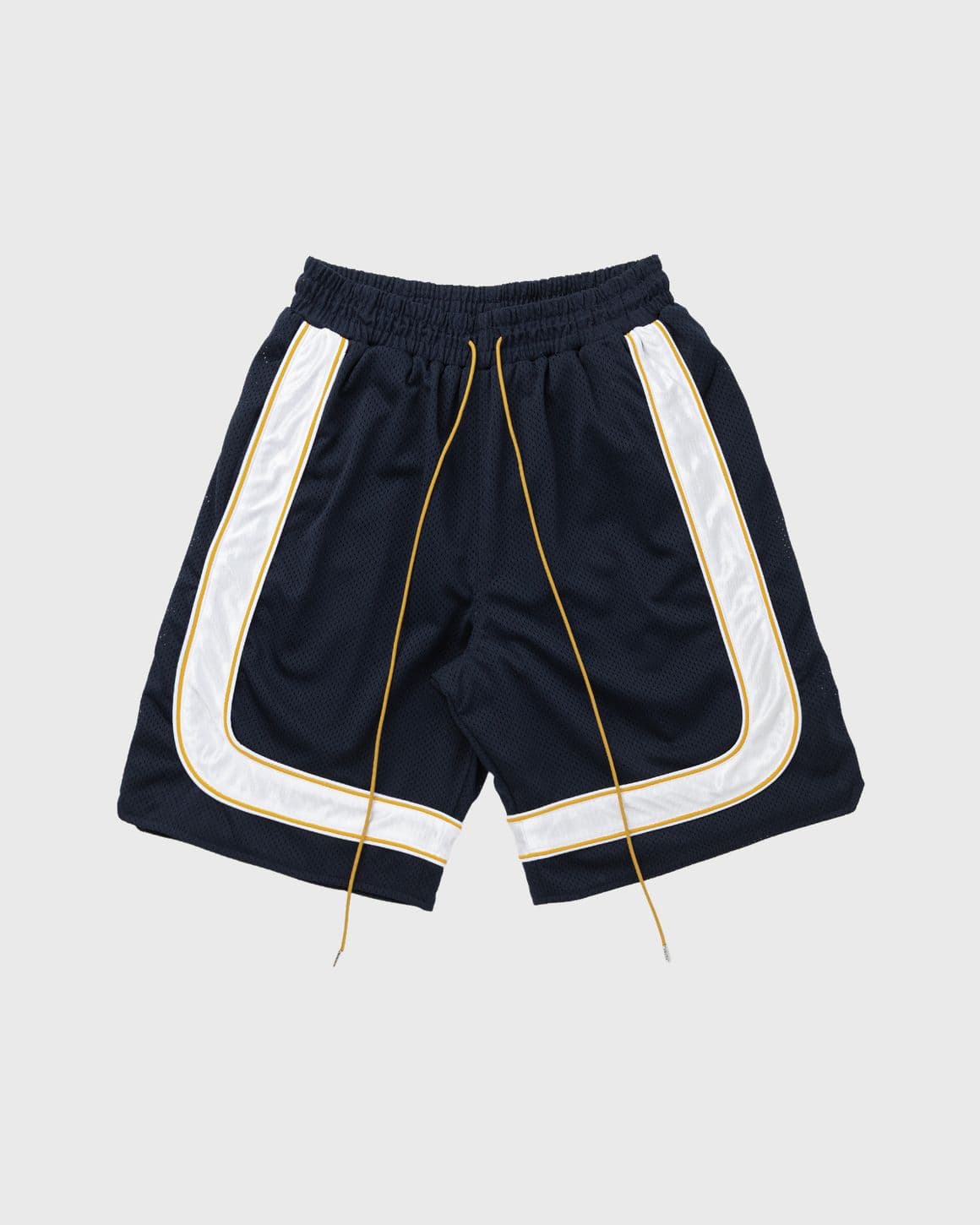 MESH PIPING BAGGY TRACK SHORT