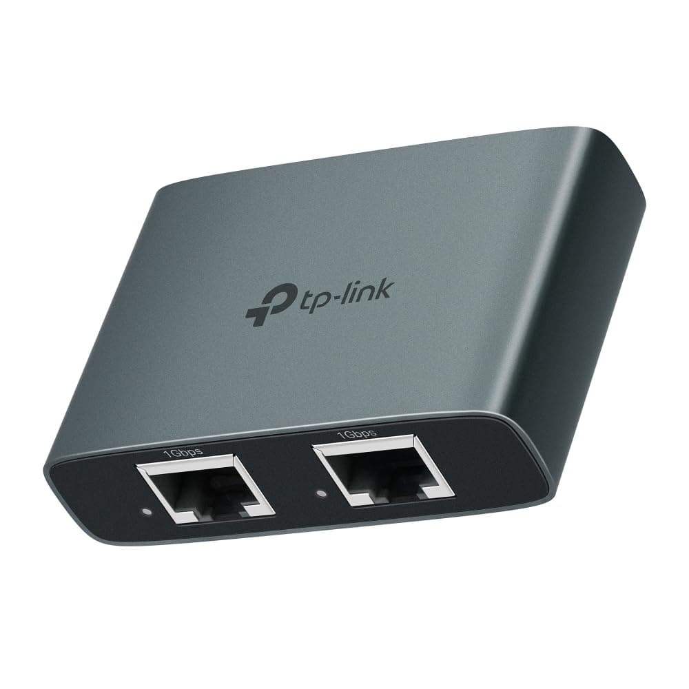 TP-Link EH310 LAN Splitter 1 auf 3 (Gigabit Ethernet Splitter), inkl. USB-Stromkabel & Cat 5e Netzwerkkabel, Aluminiumgehäuse, Plug & Play, LAN Switch 3 Port, kompatibel mit Router, Switch und PC