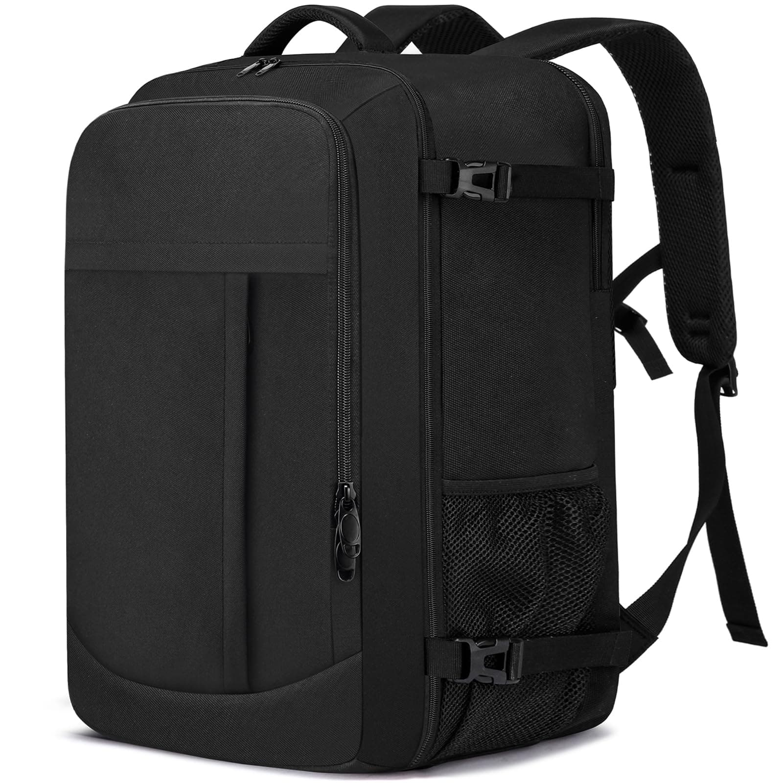 LIGSAN Bagage Cabine 55x40x20cm Grande Sac a Dos Voyage Cabine Avion 44L Femme Homme Bagage à Main Sac a Dos Cabine Valise Sac à Dos pour Ordinateur Portable 18.4Pouces, Noir
