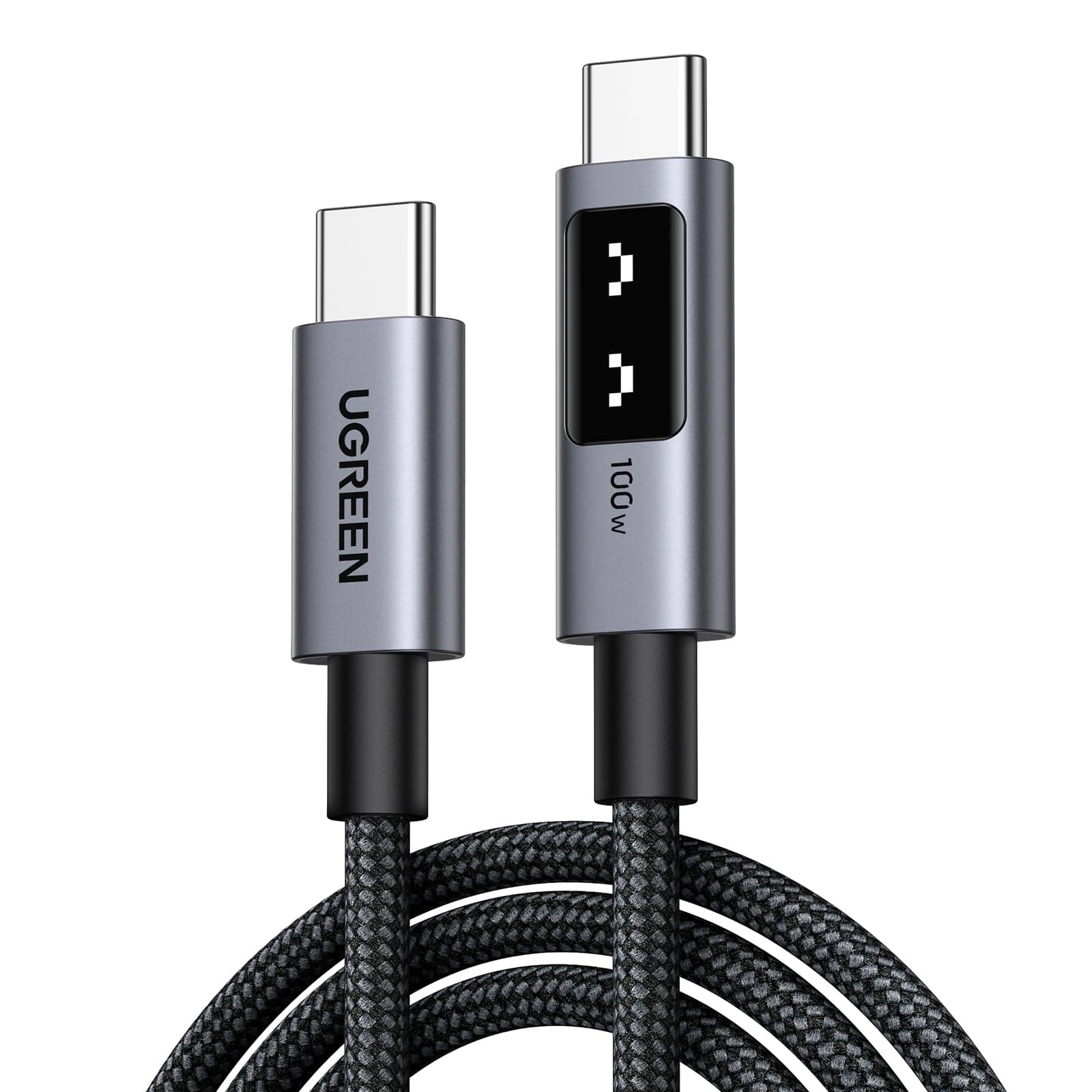 UGREEN Uno 100W Cavo USB C, Cable Type C in Nylon, Compatibile con MacBook iPad Air M2, ASUS, Acer, HP, iPhone 17 Pro Max Air/16/15 Plus Pro Max, Galaxy S25 Ultra S24 S23, Pixel 9/8. 1M