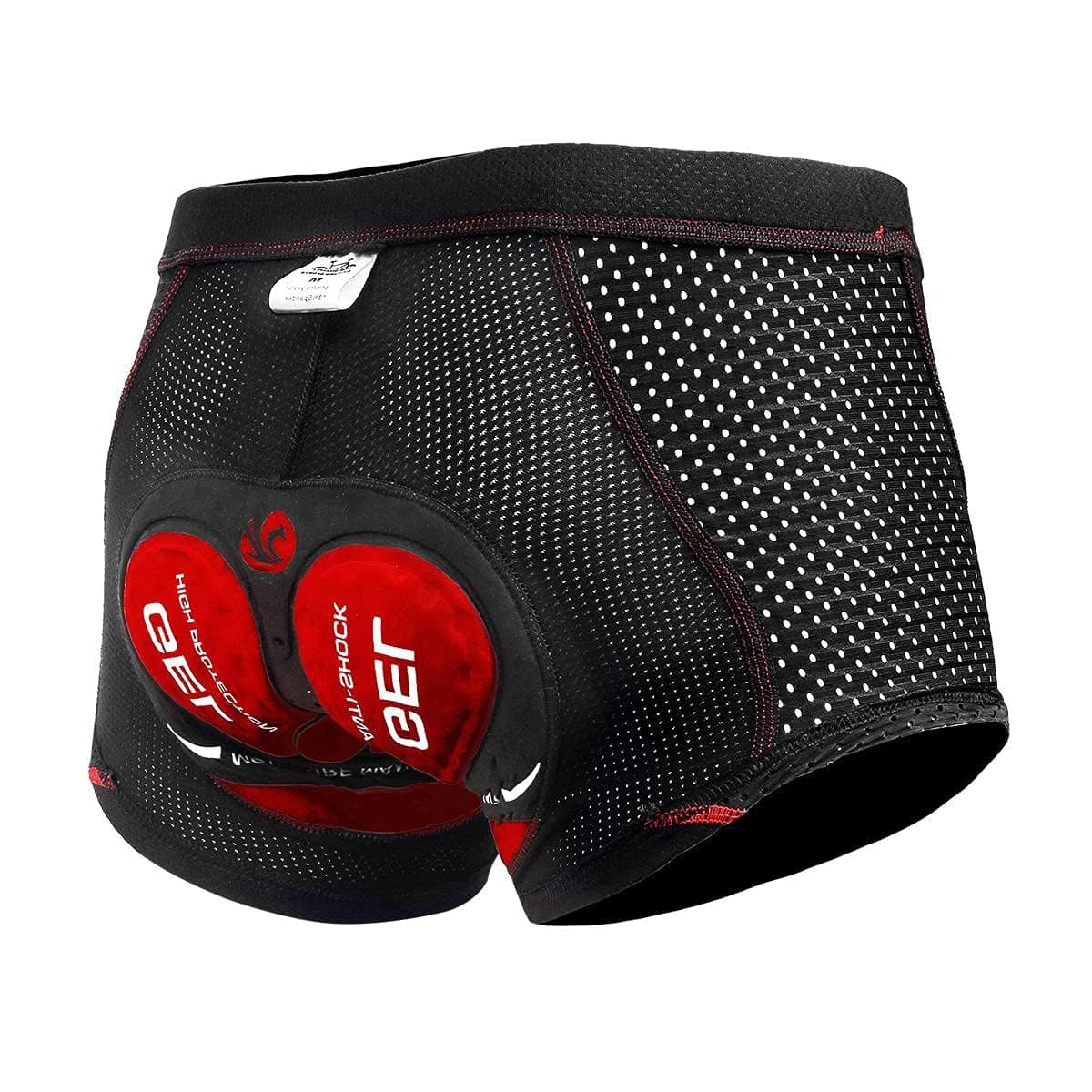 X-TIGER Ciclismo Uomo 5D Gel Imbottito Boxer Traspirante Biancheria Intimo Mutande Pantaloncini da Ciclismo Bici